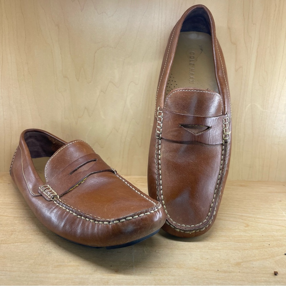Cole Haan mens Howland Penny loafer tan, size 8.5